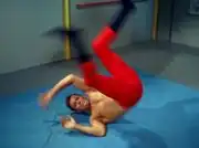 Kirk demonstrates a shoulder roll