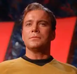 Sargon inhabiting the body of Captain Kirk