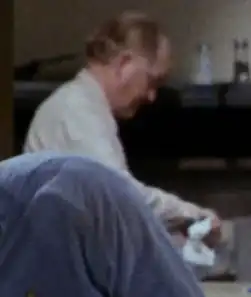 ...as a kitchen worker