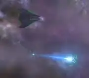 Kovaalan starships attack Enterprise