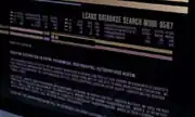 LCARS database search mode 9567 2