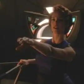 Leeta as Emony Dax during Jadzia's zhian'tara