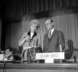 Lucille Ball and Oscar Katz