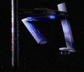 Lysian Central Command compared to a Galaxy-class starship