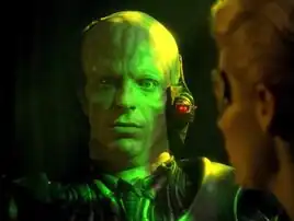 Magnus Hansen as a Borg drone (2375)