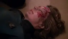 The deceased Marla Aster in 2366