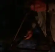 Mccoy using a triangle