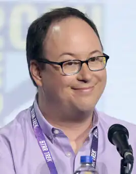 McMahan at San Diego Comic-Con 2019