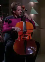 ... as a cello playing command division ensign