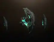 Night alien starships