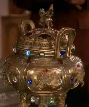 Noah's gemstone statue