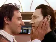 Noonien Soong and Data in Data's dream