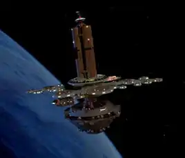 Orbital office complex in orbit of Earth