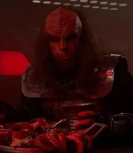 ...as a Klingon officer