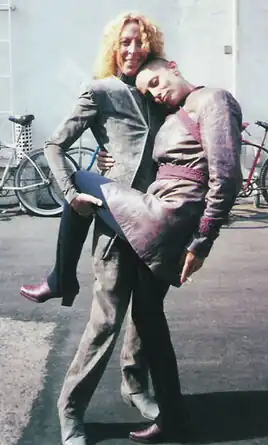 Lisa Vanasco (right) and Pam Blackwell (left) behind the scenes