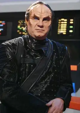 Doctor Phlox on the USS Defiant bridge in 2155