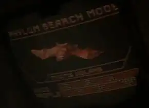 Myotis volans seen on the viewscreen of the Klingon Bird-of-Prey