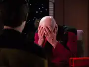 Picard impatient with Data