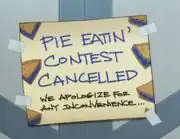 Pie eatin' contest