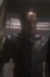 Whitman as a Cardassian officer, with William Powell-Blair