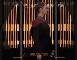 Renlay Sharr being holo-photoed