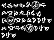 Retellian script