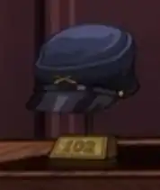 Riker's military cap