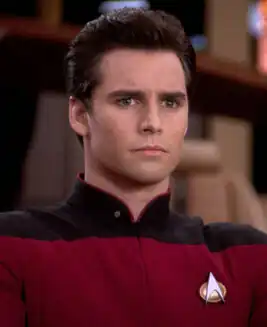 Ensign Lavelle at the helm