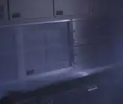 Serving case, galley