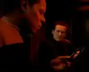 Sisko with photo of jennifer