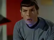 Spock reacts to the death of the Intrepid