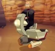 Starfleet hovercycle, illusion