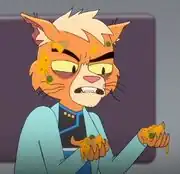 T'Ana covered in nachos