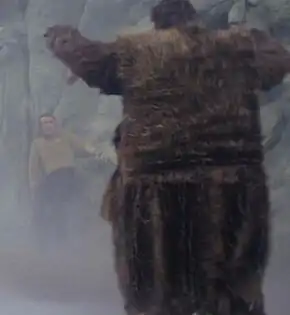 The anthropoid from behind