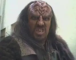 Thomas Williams as a Klingon