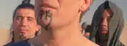 Three different chin tattoos