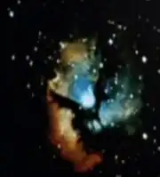 Trifid Nebula, Latent image