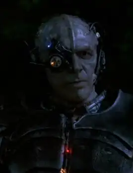 Lansor as a Borg drone in 2368
