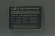 UEF Enterprise plaque