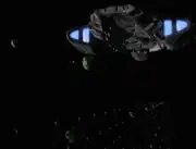 USS Defiant deploying mines