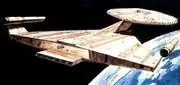 USS Enterprise, Planet of the Titans, aft