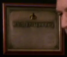 USS Enterprise-D dedication plaque (2368)