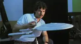 USS Enterprise-D two-foot model set up for shooting at Image G by Gary Hutzel