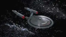 USS Enterprise in space