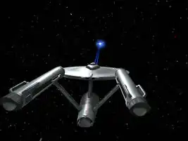 USS Enterprise fires on the Excalibur