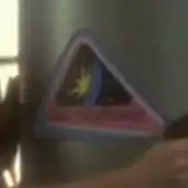 A cargo label of the USS <i>Mayflower</i>