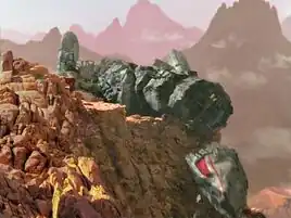 The assimilated and crash landed wreck of the <i>Raven</i>