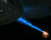 USS Voyager firing an anti-photon pulse