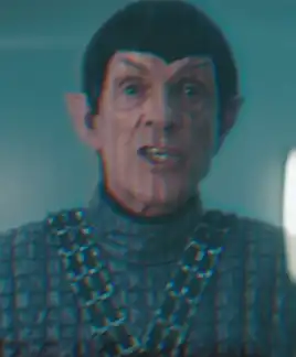 A holographic recording of Vellek as he appeared in circa 2391