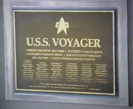 Alan Bernard on the Voyager dedication plaque